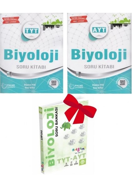 Palme Yayınevi Tyt Biyoloji ve Ayt Biyoloji Soru Bankası Seti