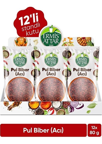 Pul Biber 80 Gram 12'li Ermiş Attar