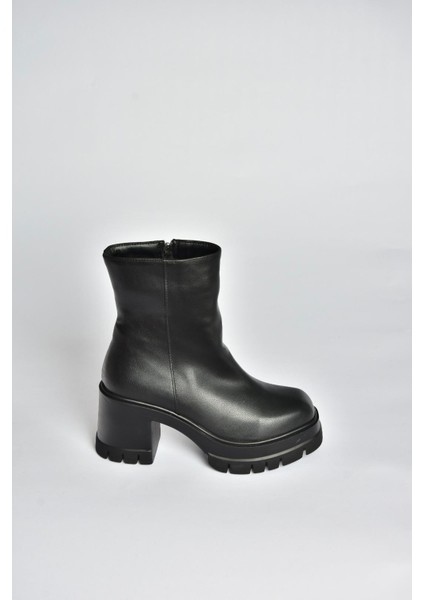 V965065809 Siyah Kalın Topuklu Kadın Bot fırsatları