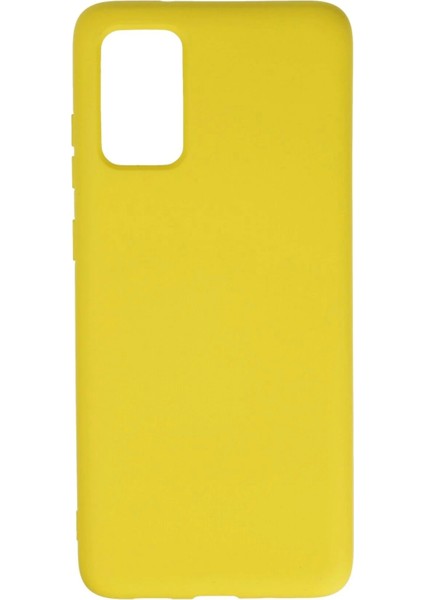 Bfs Samsung Galaxy S20 Plus Kılıf Nano Içi Kadife Silikon - Sarı