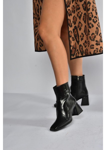 V848256460 Siyah Rustik Kalın Topuklu Kadın Ayakkabı fırsatları