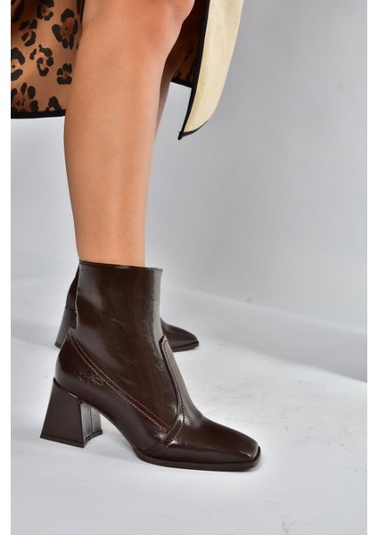 V848256460 Kahverengi Rustik Kalın Topuklu Kadın Ayakkabı fırsatları