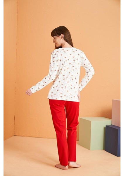 Kadın Ekru Pijama Takımı 28060 fırsatları