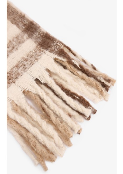 Renkli Belinda Çizgili Yumuşak Dokulu Atkı modelleri