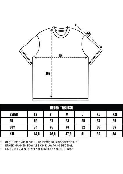 Beyaz Oversize Basic Unisex Tişört modelleri