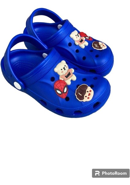 Erkek Çocuk Örümcek Adam Sticker Cross Havuz Kreş Bahçe Günlük Terlik fiyatları