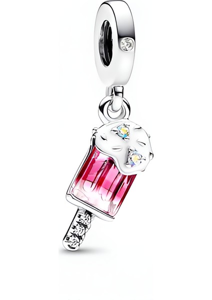 925 Ayar Gümüş Yaz Esintisi Dondurma Charm