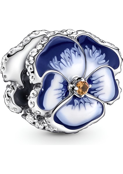 925 Ayar Gümüş Ebruli Charm