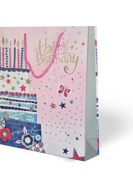 26X32 Lüks Karton Çanta Varak Baskılı -D. Günü Temalı- modelleri