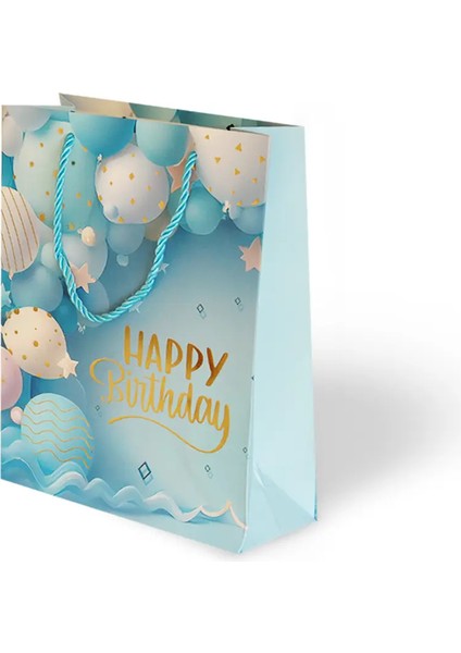 18X24 Lüks Karton Çanta Varak Baskılı -Balon Temalı- modelleri