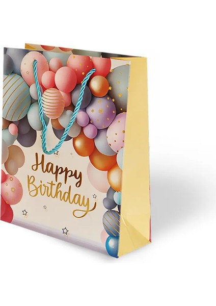 18X24 Lüks Karton Çanta Varak Baskılı -Balon Temalı- fırsatları