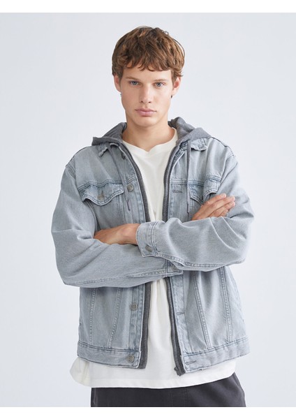 Yeni Sezon Standart Kalıp Erkek Jean Ceket
