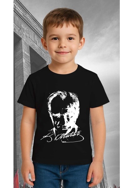 Unisex Ay Yıldızlı T-Shirt 19 Mayıs 29 Ekim 23 Nisan 10 Kasım Atatürk Çocuk Tişört modelleri