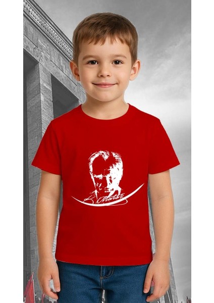 Unisex Ay Yıldızlı T-Shirt 19 Mayıs 29 Ekim 23 Nisan 10 Kasım Atatürk Çocuk Tişört fiyatları