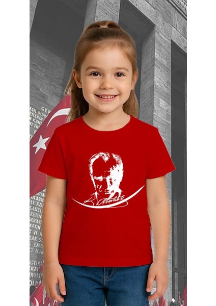 Unisex Ay Yıldızlı T-Shirt 19 Mayıs 29 Ekim 23 Nisan 10 Kasım Atatürk Çocuk Tişört modelleri