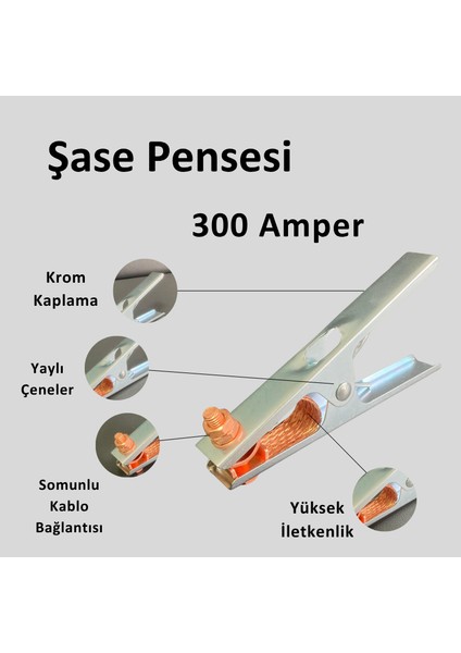 Kaynak Şase Pensesi Yaylı 300 Amper