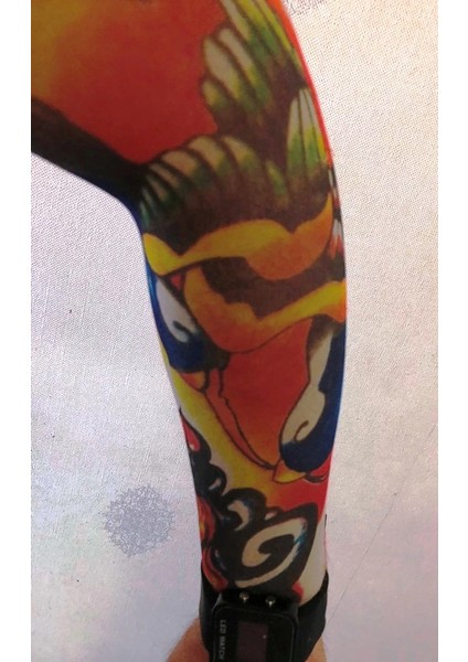 Çift Kol Giyilebilir Dövme Karizma Tattoo Sleeve