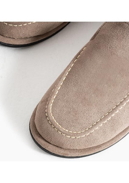 Konforlu Kadın Süet Mokasen Ayakkabı Loafer indirimleri