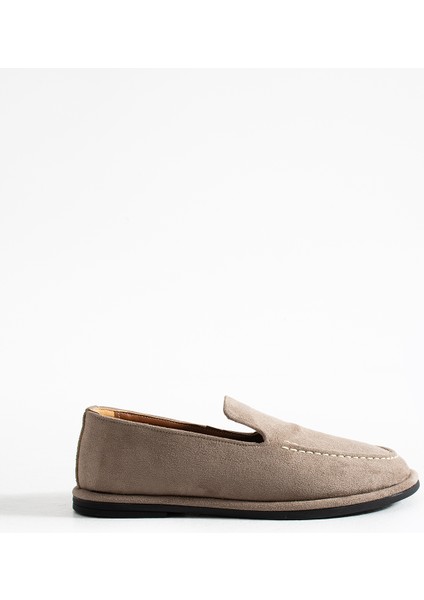 Konforlu Kadın Süet Mokasen Ayakkabı Loafer