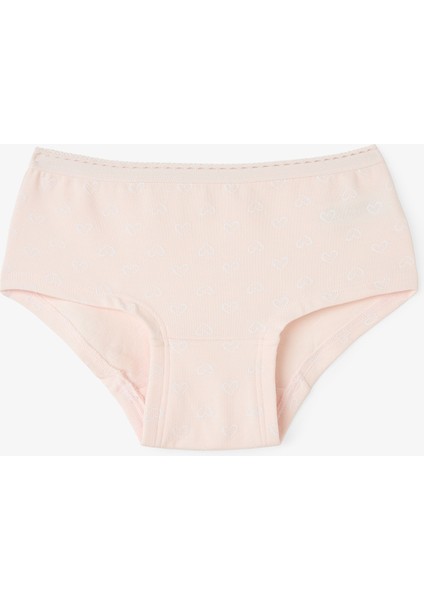 Kız Çocuk Heart Kalp Desenli Normal Bel 3'lü Hipster Külot modelleri