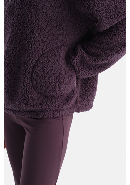 Mürdüm Kadın Yarım Fermuarlı Sweatshırt indirimleri