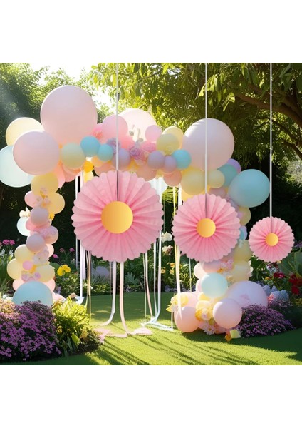 Papatya Yelpaze Süs 3'lü