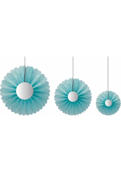 Papatya Yelpaze Süs 3'lü modelleri