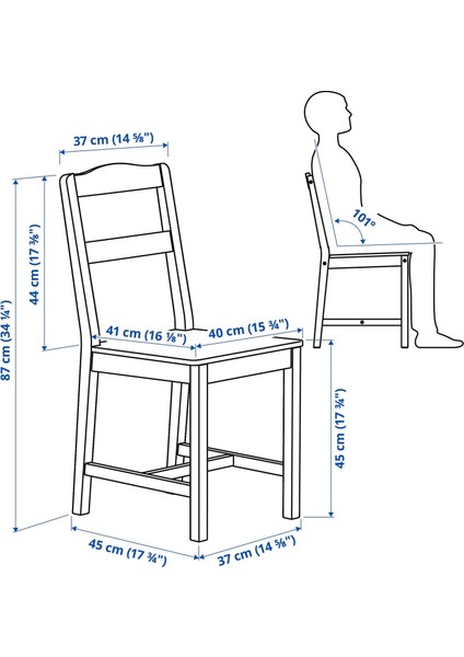 Hauga Ahşap Sandalye Beyaz fiyatları
