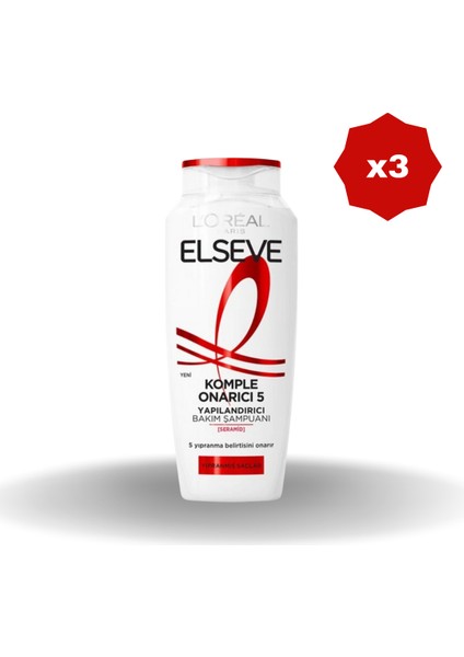Şampuan Komple Onarıcı 300 ml - (3 Adet)
