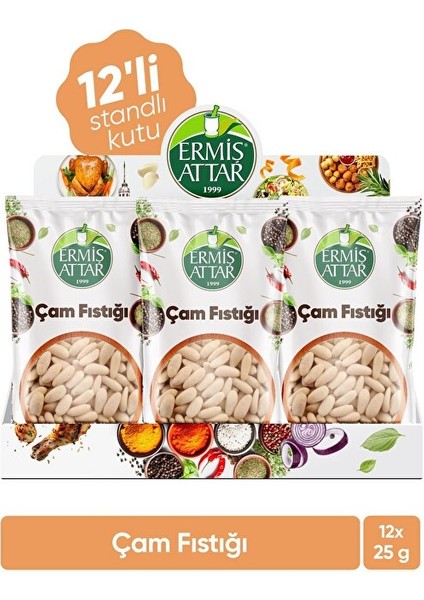 Çam Fıstığı 25 Gram 12'li Set Ermiş Attar