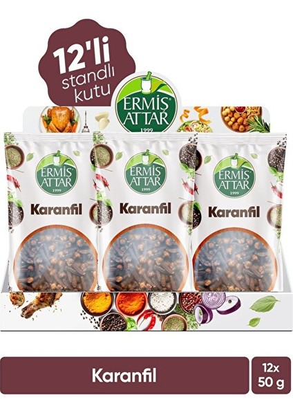Karanfil 50 Gram 12'li Ermiş Attar