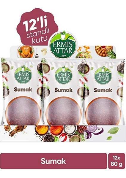 Sumak 80 Gram 12'li Ermiş Attar