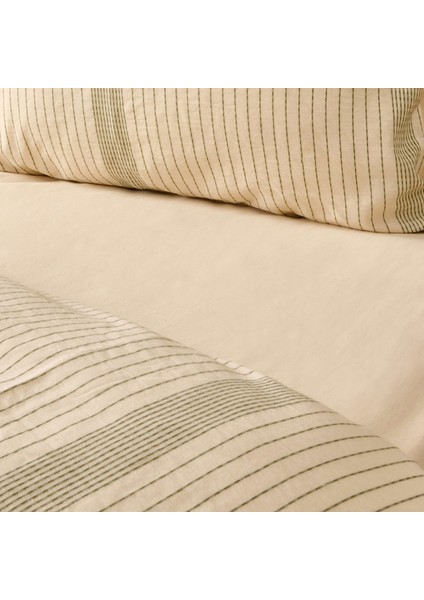 Soft Ciro Ipliği Boyalı Çift Kişilik Nevresim Takımı - Yeşil fiyatları