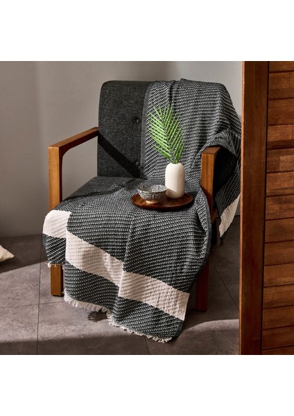 Soft Wilma Koltuk Örtüsü - Siyah - 130X170 cm