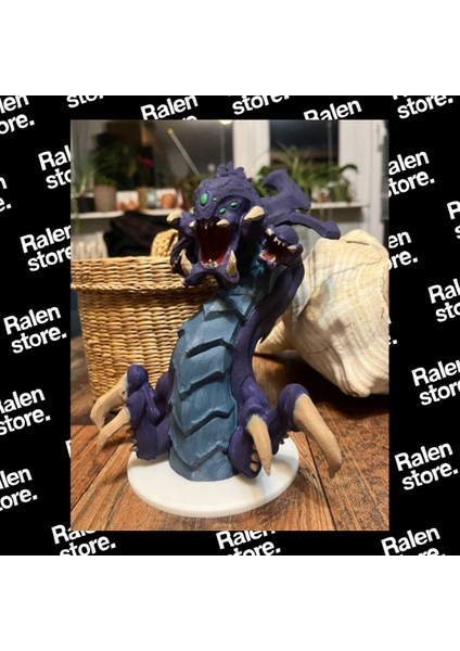 Ralen Store League Of Legends Baron Nashor Figür | 20CM | Mor ( Yüksek Kalite 3D Baskı Pla )