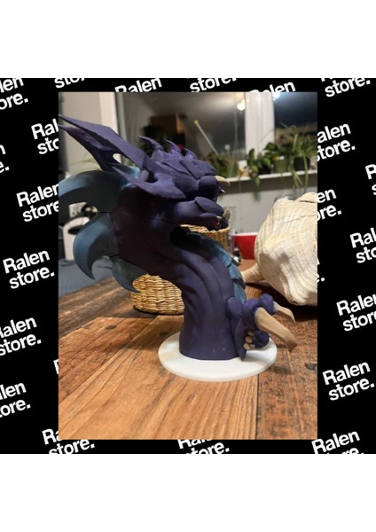 Ralen Store League Of Legends Baron Nashor Figür | 20CM | Mor ( Yüksek Kalite 3D Baskı Pla ) modelleri
