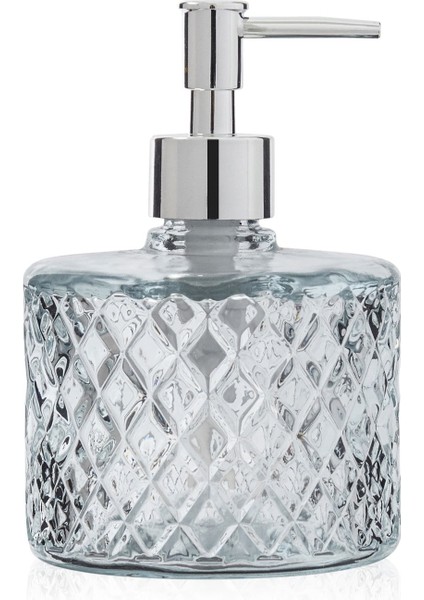 Design Kristal Cam Sıvı Sabunluk - Şeffaf