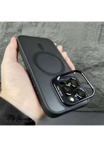 Apple iPhone 14 Pro Max Kamera Lens Koruma Hediyeli Magsafe Özellikli Standlı Premium Lüks Kılıf fiyatları