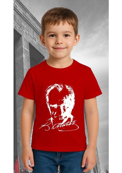 Unisex Ay Yıldızlı T-Shirt 19 Mayıs 29 Ekim 23 Nisan 10 Kasım Atatürk Çocuk Tişört fiyatları