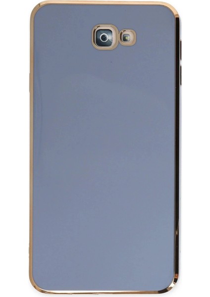 Bfs Samsung Galaxy J7 Prime Kılıf Volet Silikon - Mavi