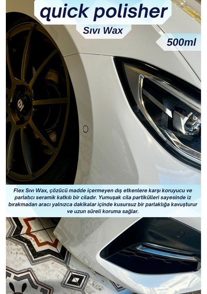 Seramik Katkılı Hızlı Wax Cila 500ML (Ppf Üstüne Kullanıma Uygun) 3 Adet fiyatları