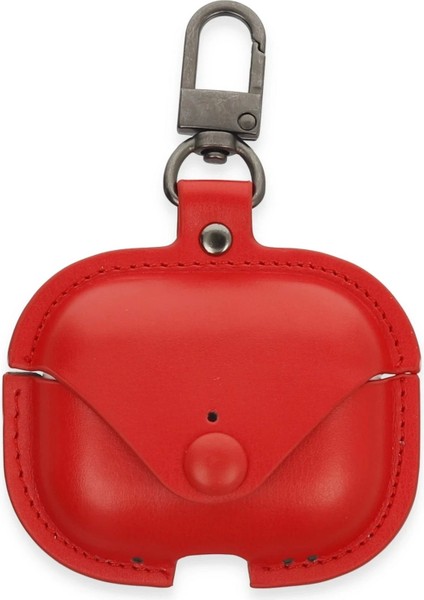 Bfs Airpods 3 (3.nesil) Çanta Deri Kılıf - Kırmızı