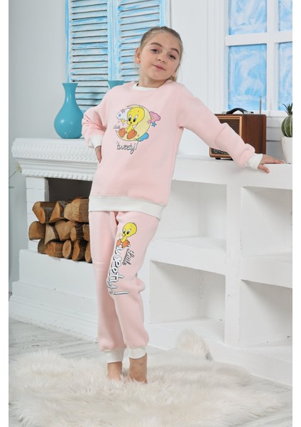 Kapitex 6181 Kız Çocuk Twety Baskılı Uzun Kol Pijama Takımı fırsatları