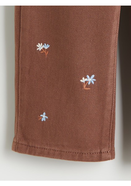 Yeni Sezon Beli Lastikli Çiçekli Kız Çocuk Pantolon fiyatları