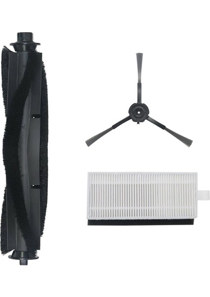 Wiami Fx-10 Robot Süpürge Uyumlu Ana Fırça-Yan Fırça-Hepa Filtre Seti - 3 Parça