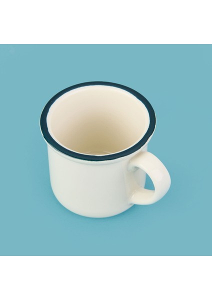 Kitchen Zest Kahve Fincanı - Krem / Mavi - 90 ml modelleri