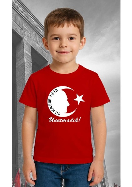 Unisex Ay Yıldızlı T-Shirt 19 Mayıs 29 Ekim 23 Nisan 10 Kasım Atatürk Çocuk Tişört fiyatları