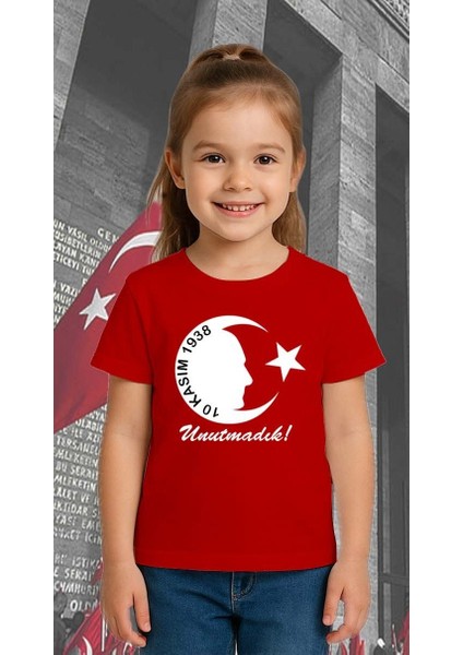 Unisex Ay Yıldızlı T-Shirt 19 Mayıs 29 Ekim 23 Nisan 10 Kasım Atatürk Çocuk Tişört modelleri