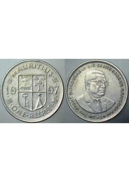 Maurıtıus 1 Rupi 1997. 26,5 mm