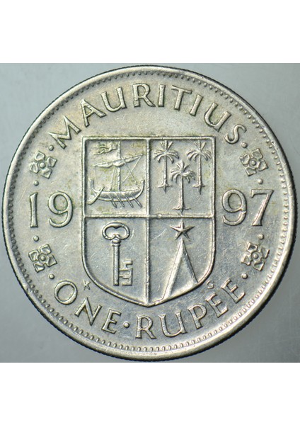 Maurıtıus 1 Rupi 1997. 26,5 mm fiyatları